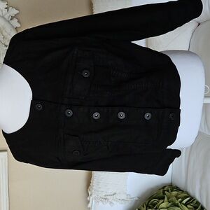 Torrid Black Denimn Crop Jacket Size 00 / 10W / 12 / XL Plus Size